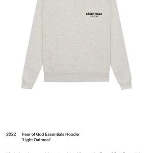 Fear of God Essentials Light Oatmeal Hoodie